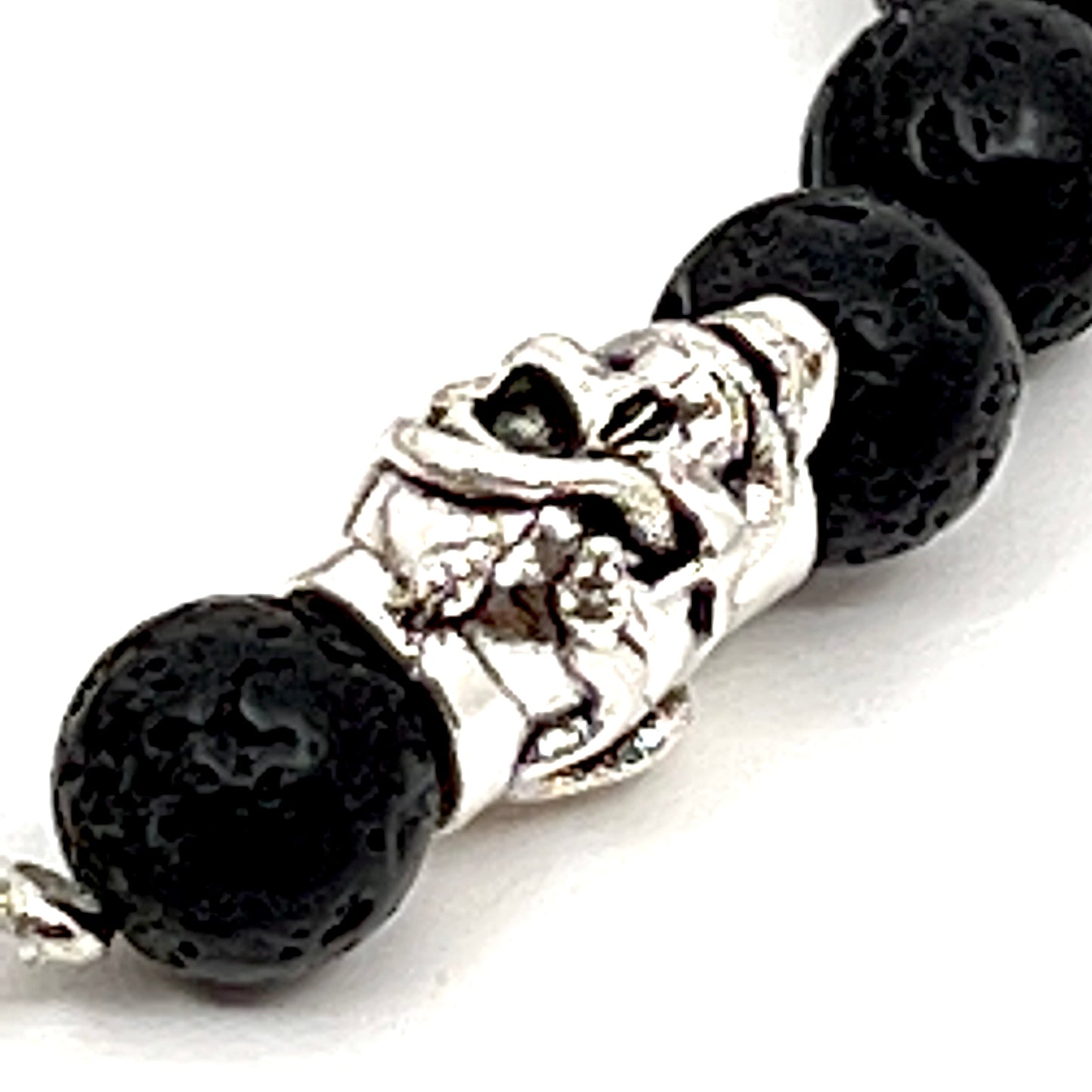 Bracelet with Skulls and Nordic Runes