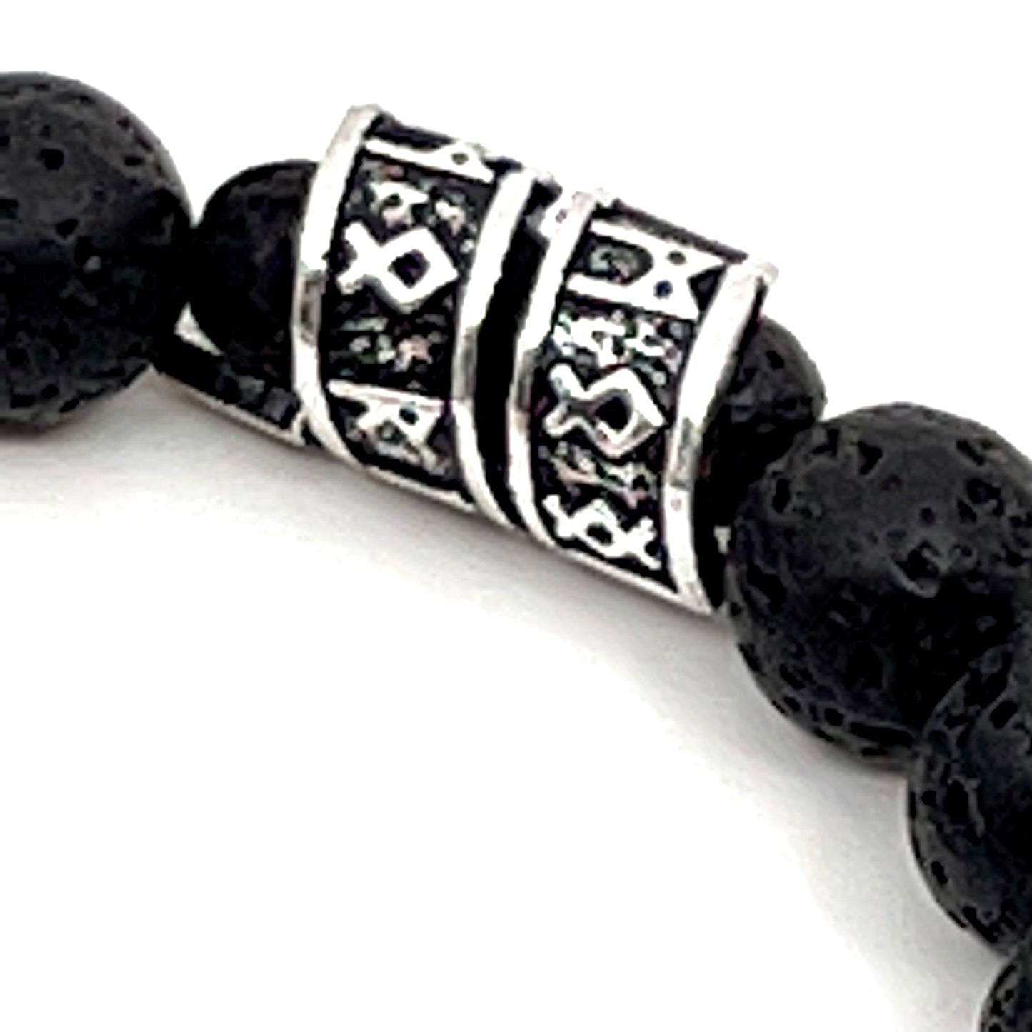 Bracelet with Skulls and Nordic Runes
