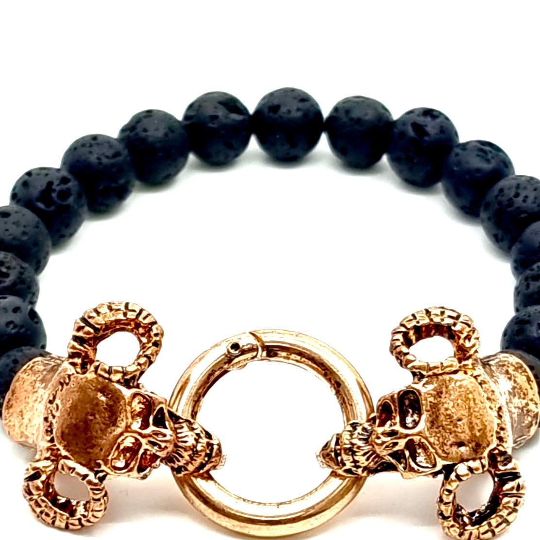 Bracelet with Skulls Rose Gold