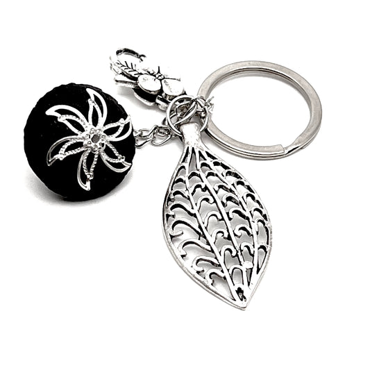 Keychain Leaf Silver