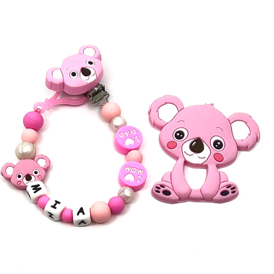 Pacifier and teether clip