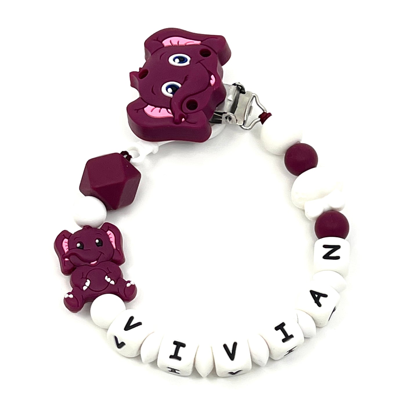 Personalized pacifier pendant