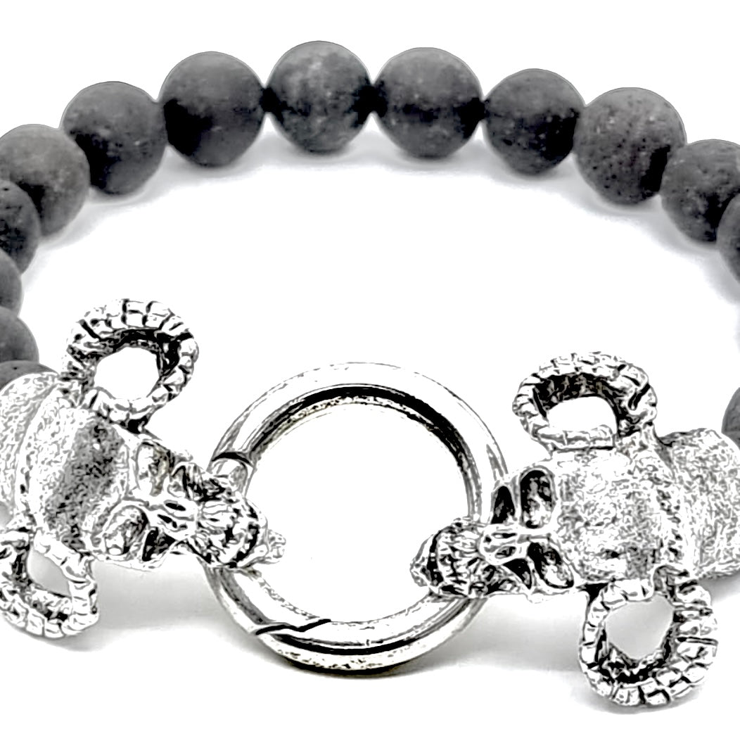 Bracelets with Skulls Silver